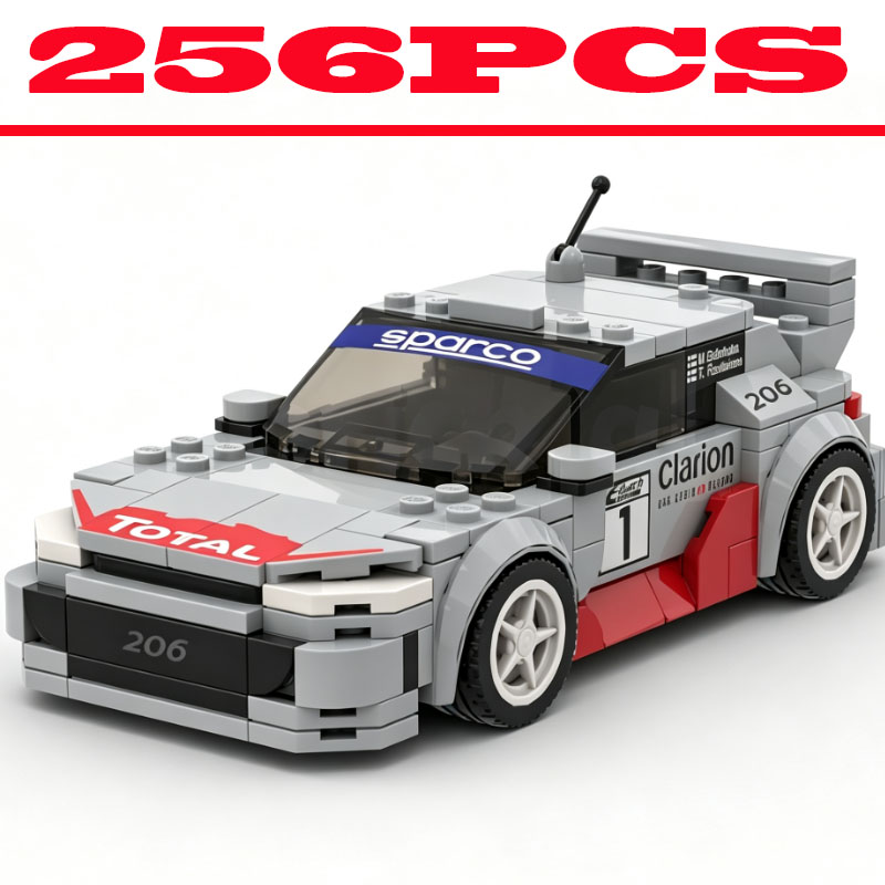 Vintage And Collectible Toys - Vintage Rally Race Car Building Blocks