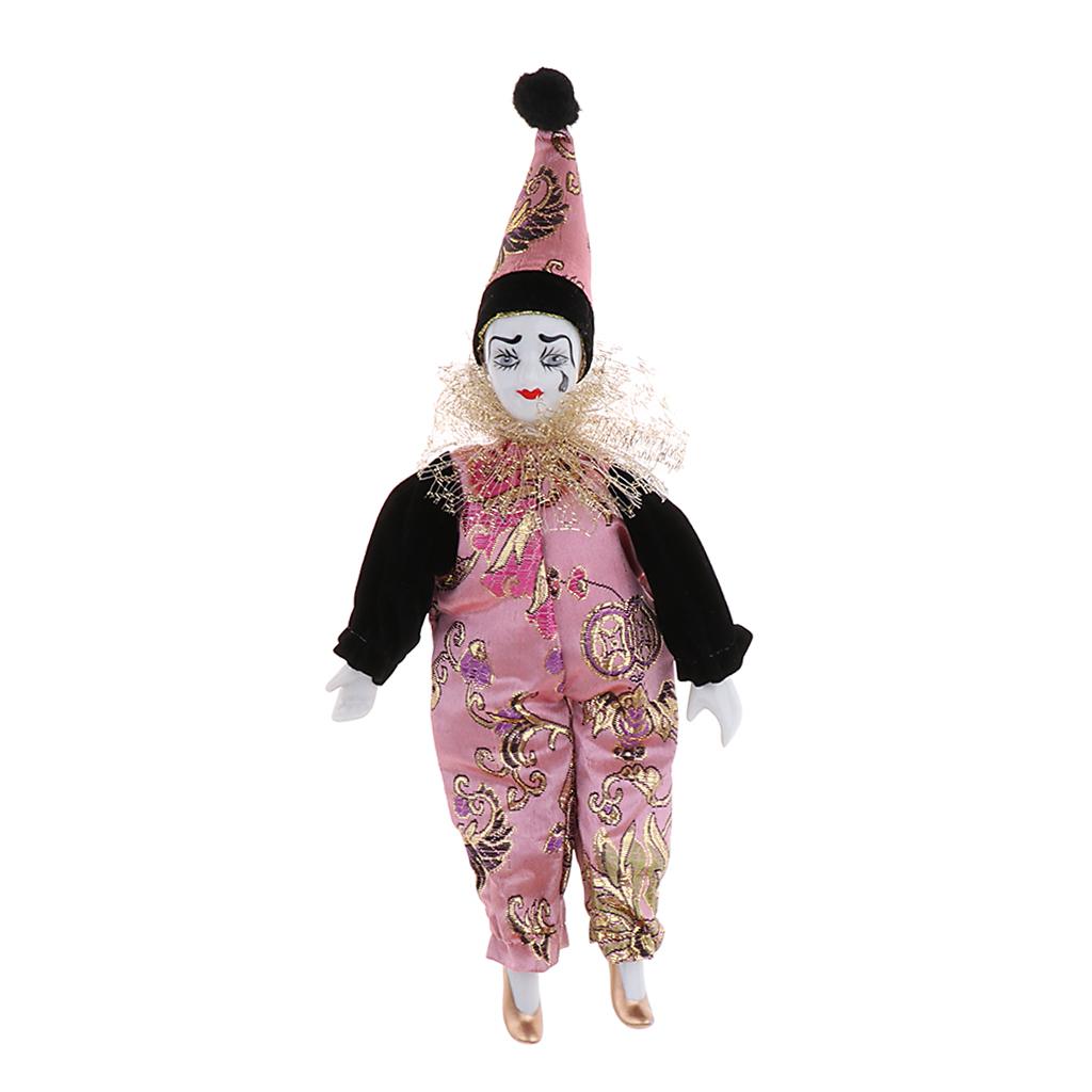 22cm Porcelain Clown Dolls Col - огляд і ціна Vintage Collectible Clowns