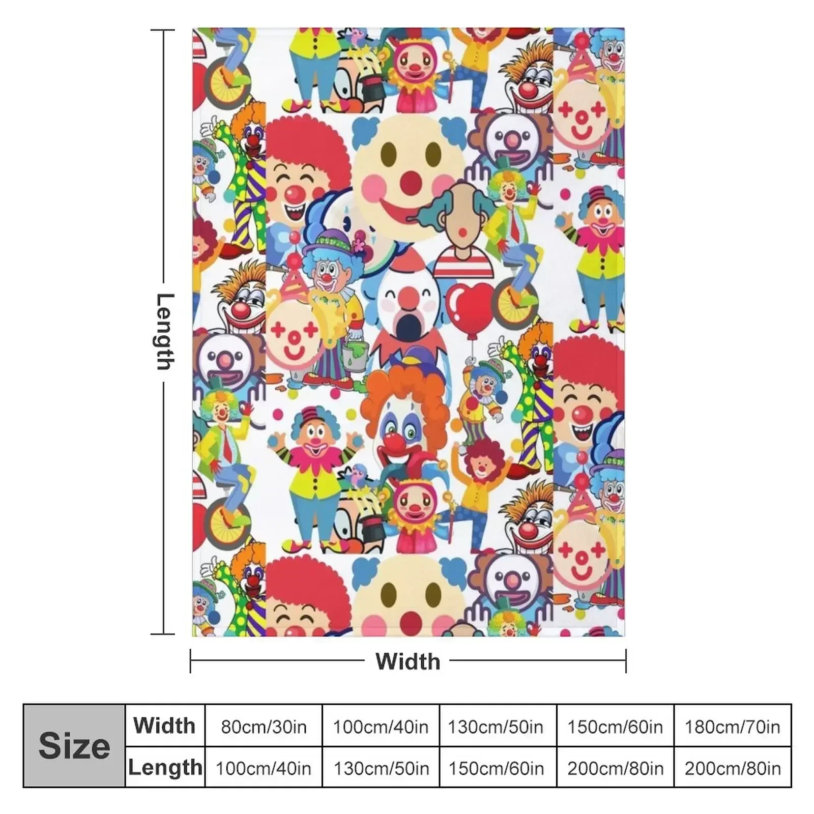 Clown Collection Throw Blanket - огляд і ціна Vintage Collectible Clowns
