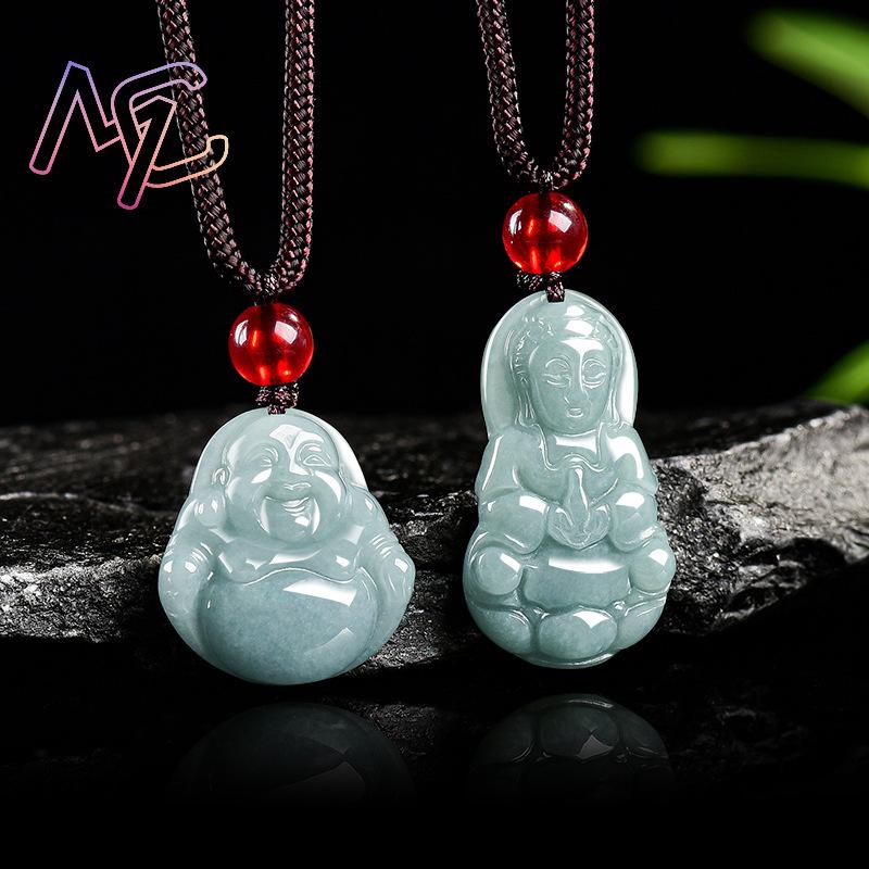 Myanmar Jadeite Guanyin Buddha - огляд і ціна Vintage Necklace