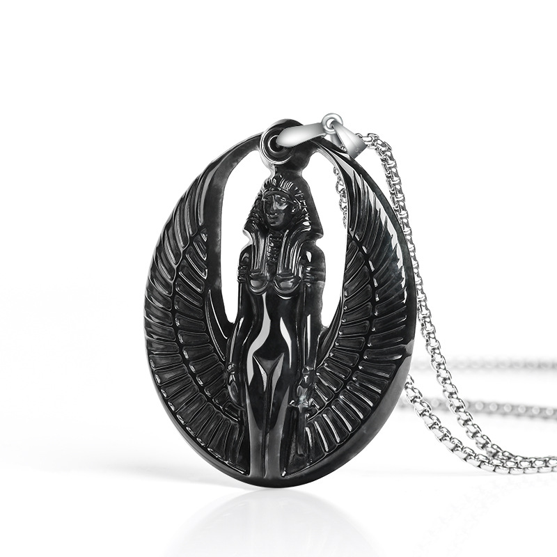 Myanmar Jadeite Isis Pendant N - огляд і ціна Vintage Necklace