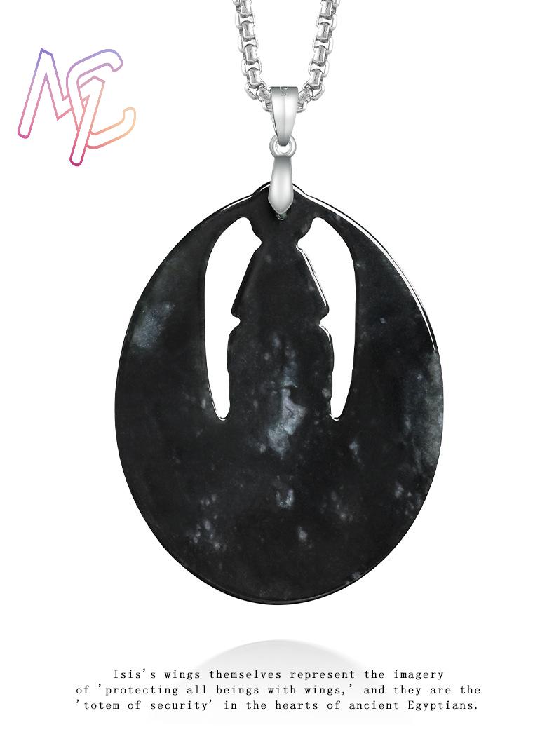 Myanmar Jadeite Isis Pendant N - огляд і ціна Vintage Necklace