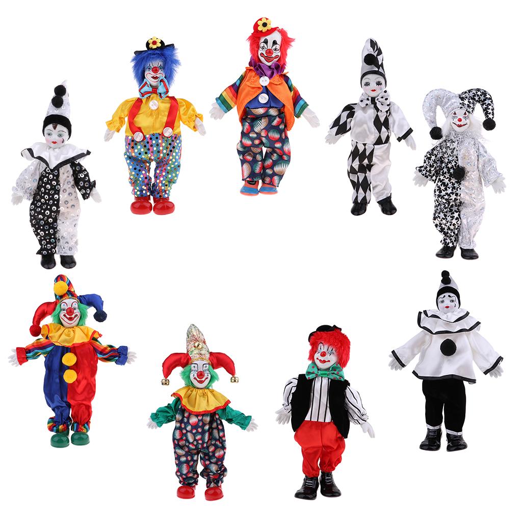 Handmade Porcelain Clown Dolls - огляд і ціна Vintage Collectible Clowns