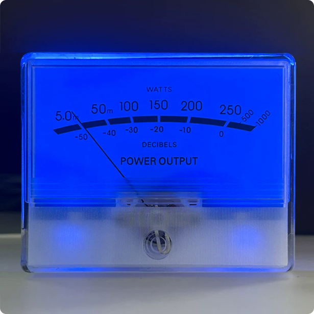 TN-90 Type Blue Backlight VU L - огляд і ціна Analog Meter Gauge