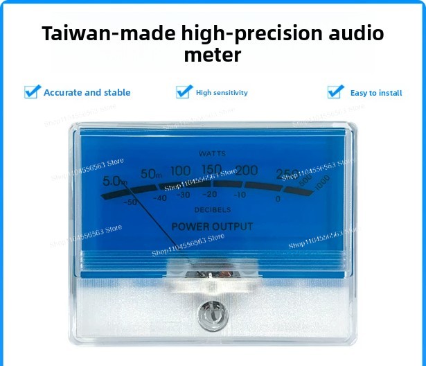 TN-90 Type Blue Backlight VU L - огляд і ціна Analog Meter Gauge