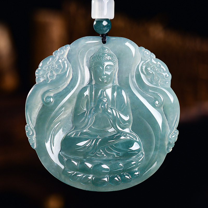 Natural Burmese Jadeite Buddha - огляд і ціна Vintage Necklace