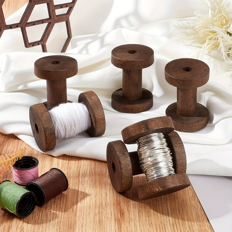6Pcs Vintage Wooden Spools DIY - огляд і ціна Typewriter Ribbon Roll