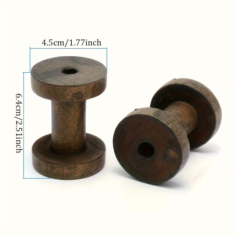 6Pcs Vintage Wooden Spools DIY - огляд і ціна Typewriter Ribbon Roll