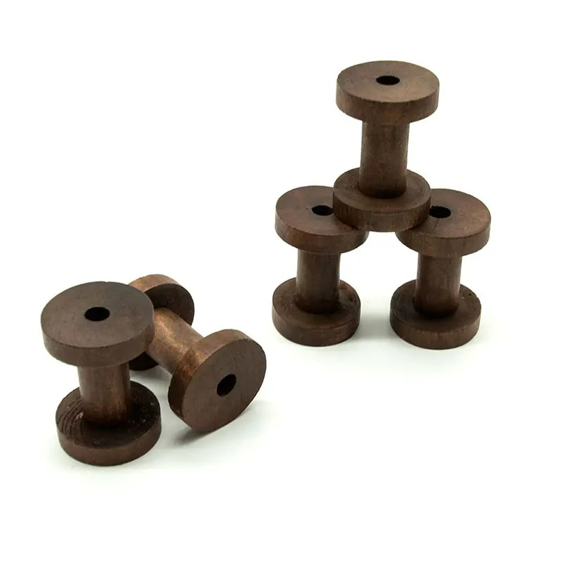 6Pcs Vintage Wooden Spools DIY - огляд і ціна Typewriter Ribbon Roll