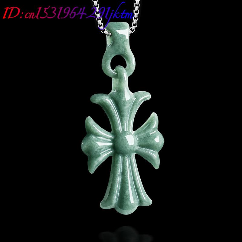Natural Burmese Jadeite Cross  - огляд і ціна Vintage Necklace