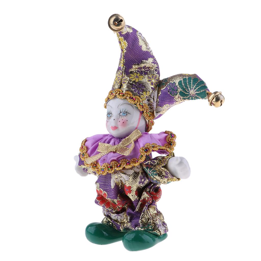 Porcelain Dolls Clown 16cm Col - огляд і ціна Vintage Collectible Clowns