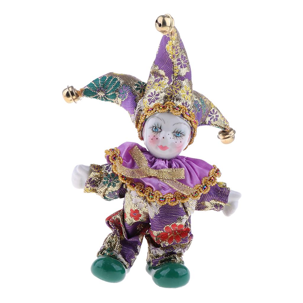 Porcelain Dolls Clown 16cm Col - огляд і ціна Vintage Collectible Clowns