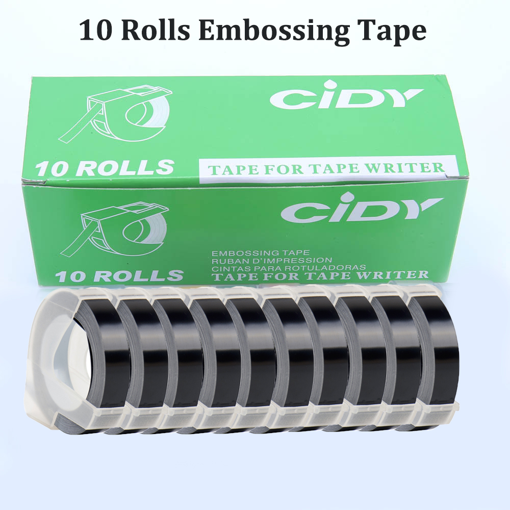 10Rolls 3D Embossing Tape Refi - огляд і ціна Typewriter Ribbon Roll