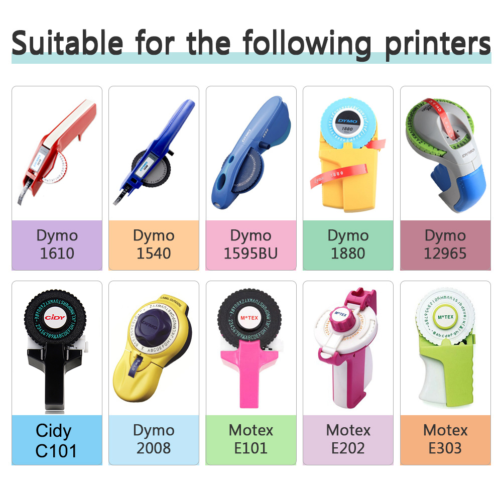 10Rolls 3D Embossing Tape Refi - огляд і ціна Typewriter Ribbon Roll