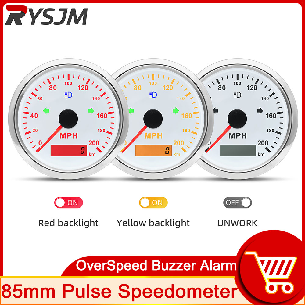 125 200 MPH KMH 85mm Speedomet - огляд і ціна Analog Meter Gauge