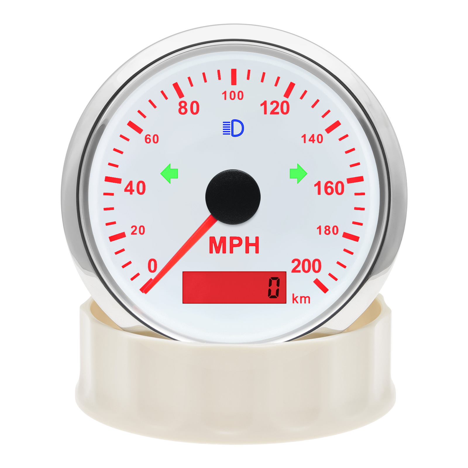 125 200 MPH KMH 85mm Speedomet - огляд і ціна Analog Meter Gauge
