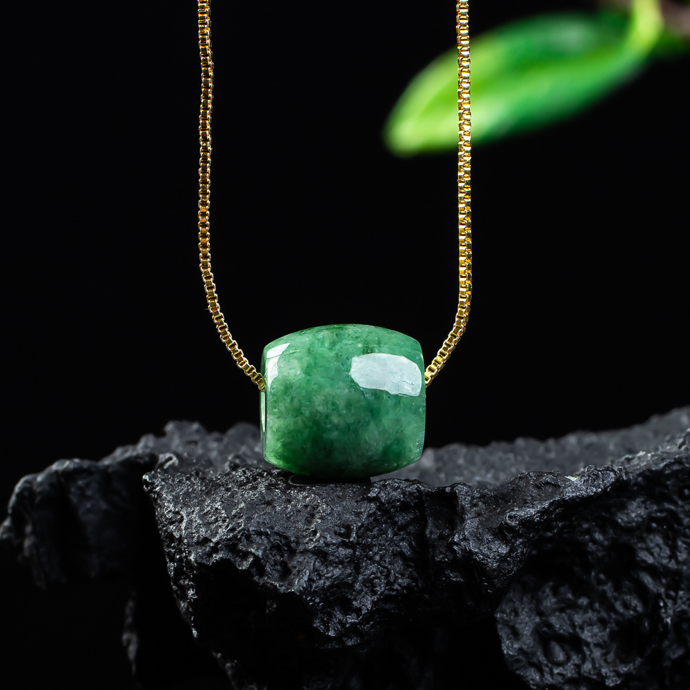 Natural Real Jade Bead Pendant - огляд і ціна Vintage Necklace