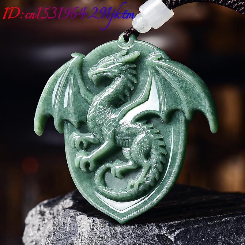 Natural Burmese Jadeite Dragon - огляд і ціна Vintage Necklace