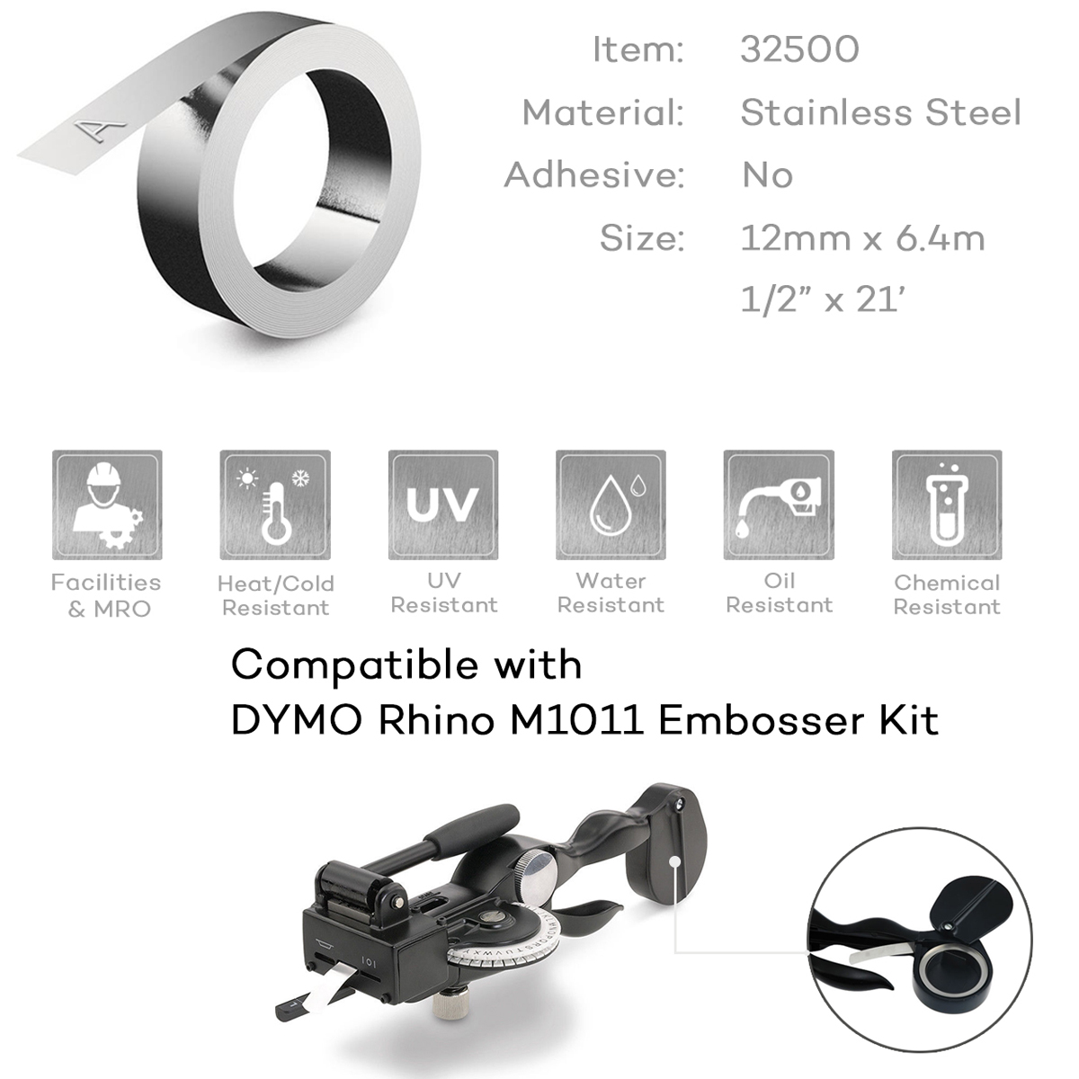 10 Rolls Compatible For DYMO 3 - огляд і ціна Typewriter Ribbon Roll