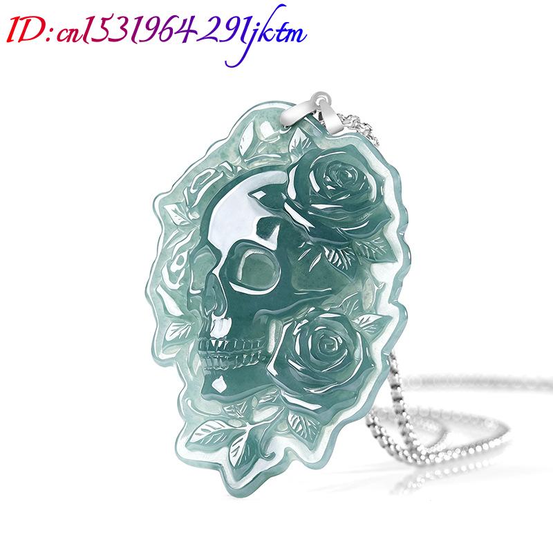 Natural Burmese Jadeite Skull  - огляд і ціна Vintage Necklace